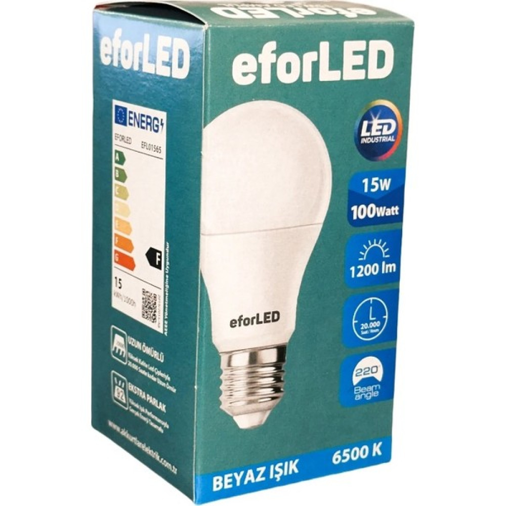 Akkurtlar Eforled LED Lamba 15W-100W 1200 Lümen Beyaz Işık E-27 Duy - 100 - 110 W Led Aydınlatmalar Fiyatı