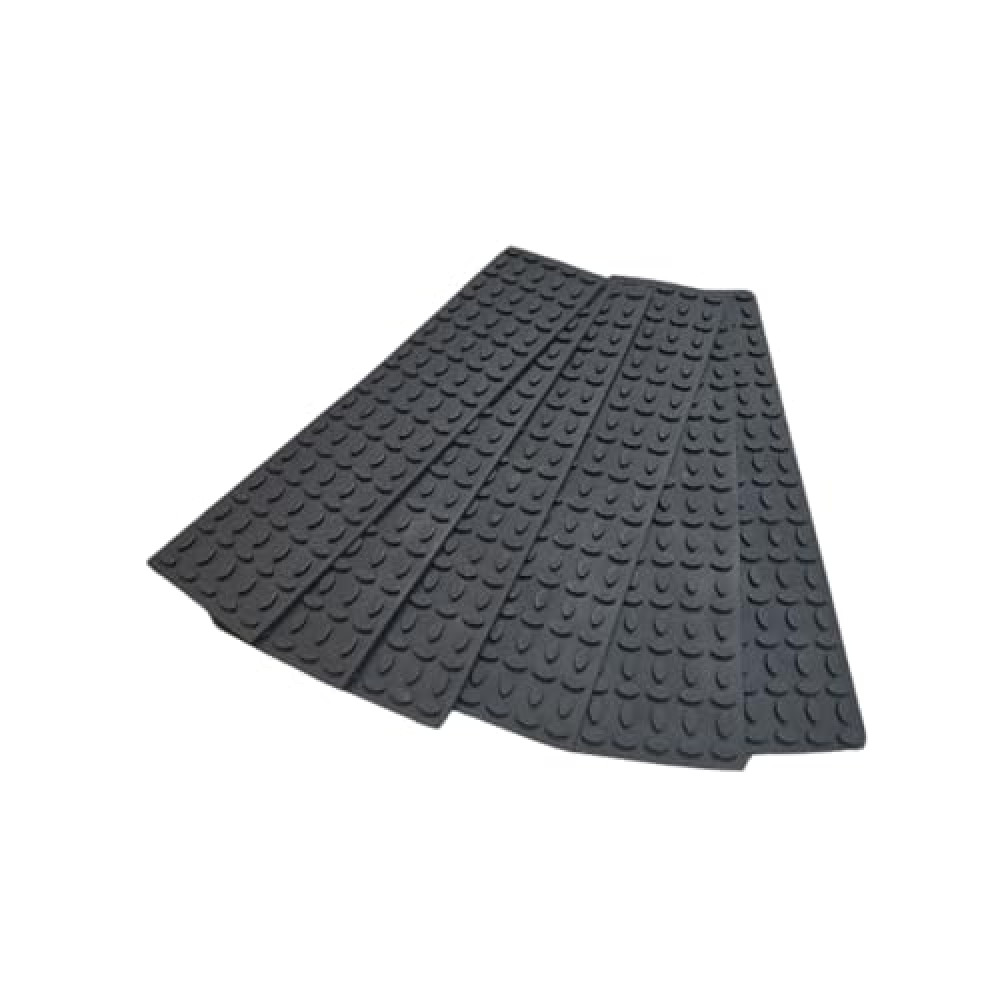 AKLAST Rubber Stairs Treads 9 Pcs. 15.75 x 4X 0.5 inches Black, None Slip, for Wooden, Steel, Aluminium and Stone Steps, Skid Resistant
