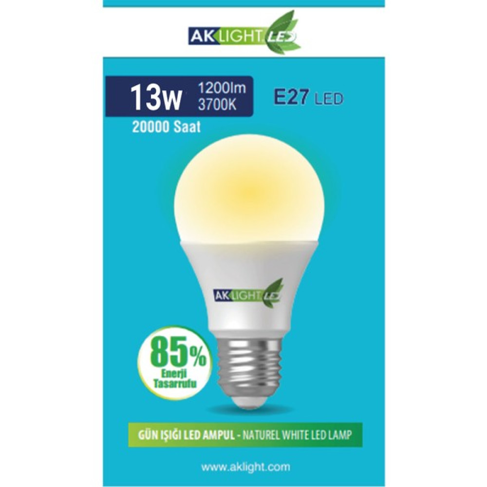 Aklight 13W Günışığı E-27 LED Ampul 1200 Lm Led Aydınlatmalar Fiyatı