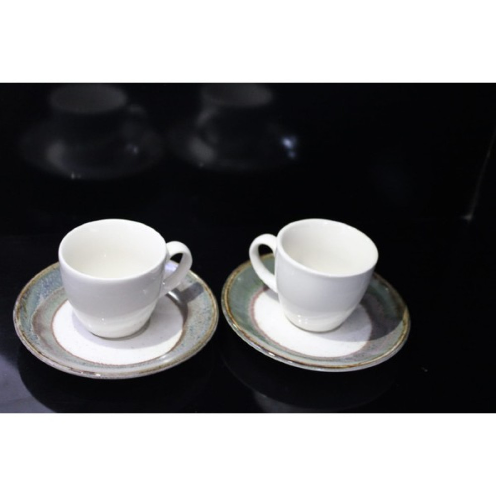 Aklima Butik Türk Kahvesi, Espresso, Hediyelik 2 Li Kahve Fincanı- Doğum Günü, Sevgililer Günü Hediyesi - Beyaz - Mint Fincan / Bardak / Kahve Takımı Fiyatı
