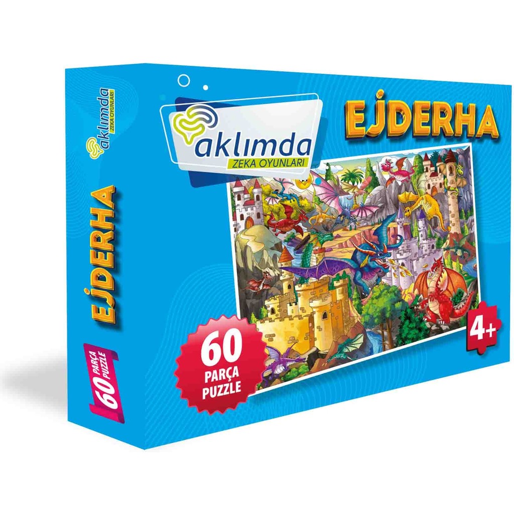 Aklımda Zeka Oyunları 60 Parça Puzzle -Ejderha Anne Bebek Oyuncak Fiyatı