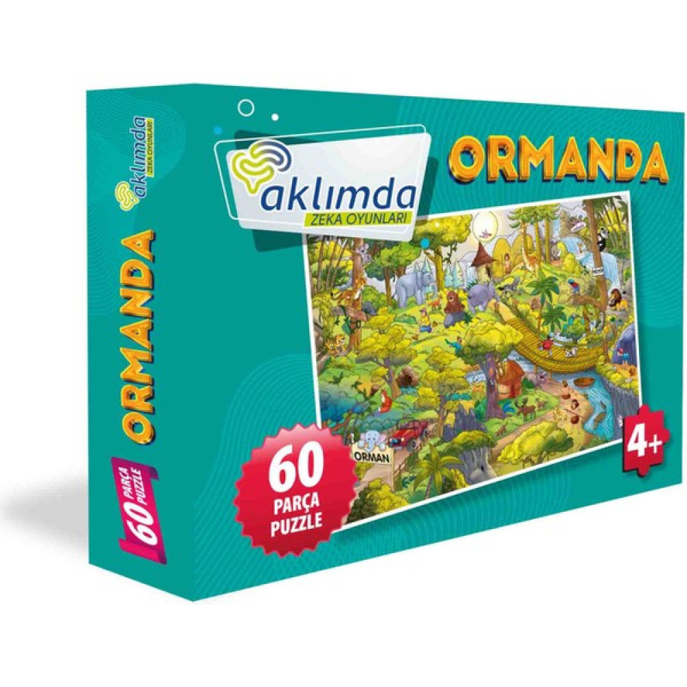 Aklımda Zeka Oyunları 60 Parça Puzzle -Ormanda Puzzle & Aksesuarları Fiyatı