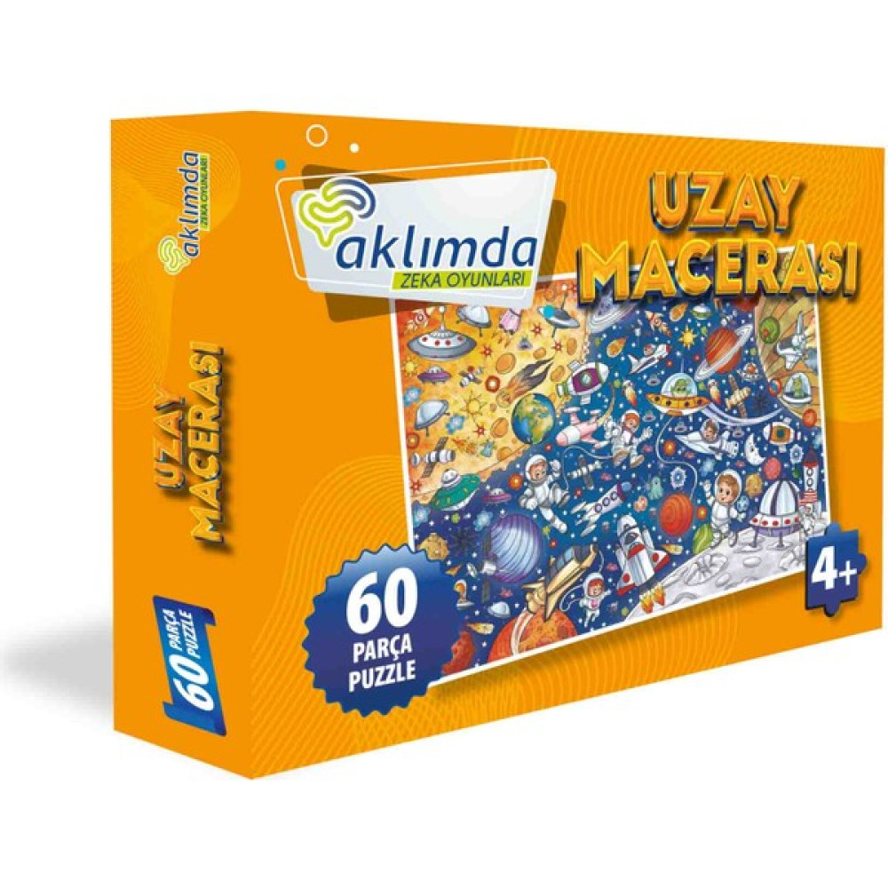 Aklımda Zeka Oyunları 60 Parça Puzzle -Uzay Macerası Puzzle & Aksesuarları Fiyatı