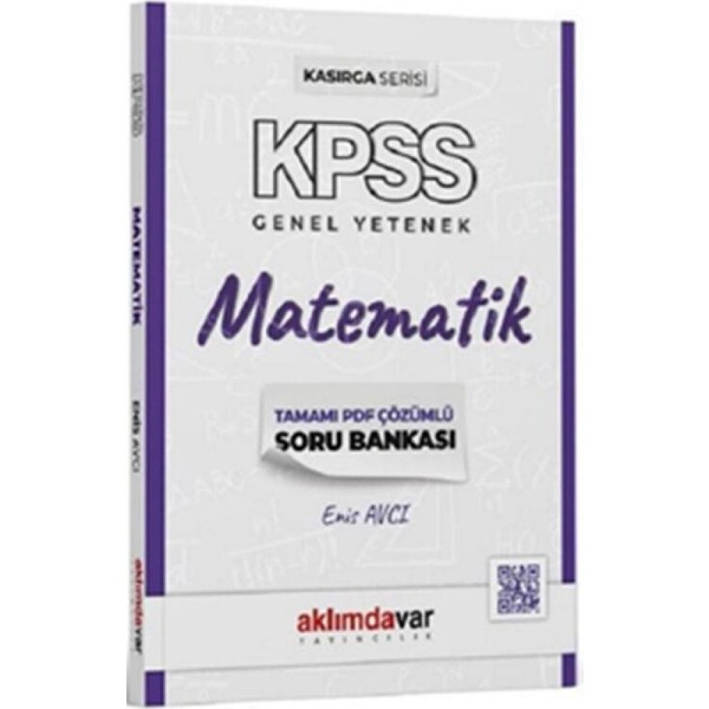 Aklımdavar Yayıncılık 2024 KPSS Kasırga Serisi Matematik Soru Bankası KPSS Fiyatı