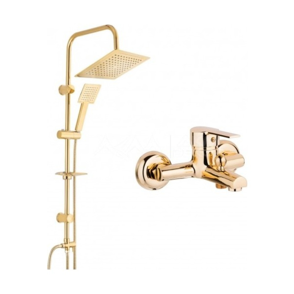 Akm Dekor Gold Banyo Seti - Duş Robotu, Banyo Bataryası Duş Seti Fiyatı