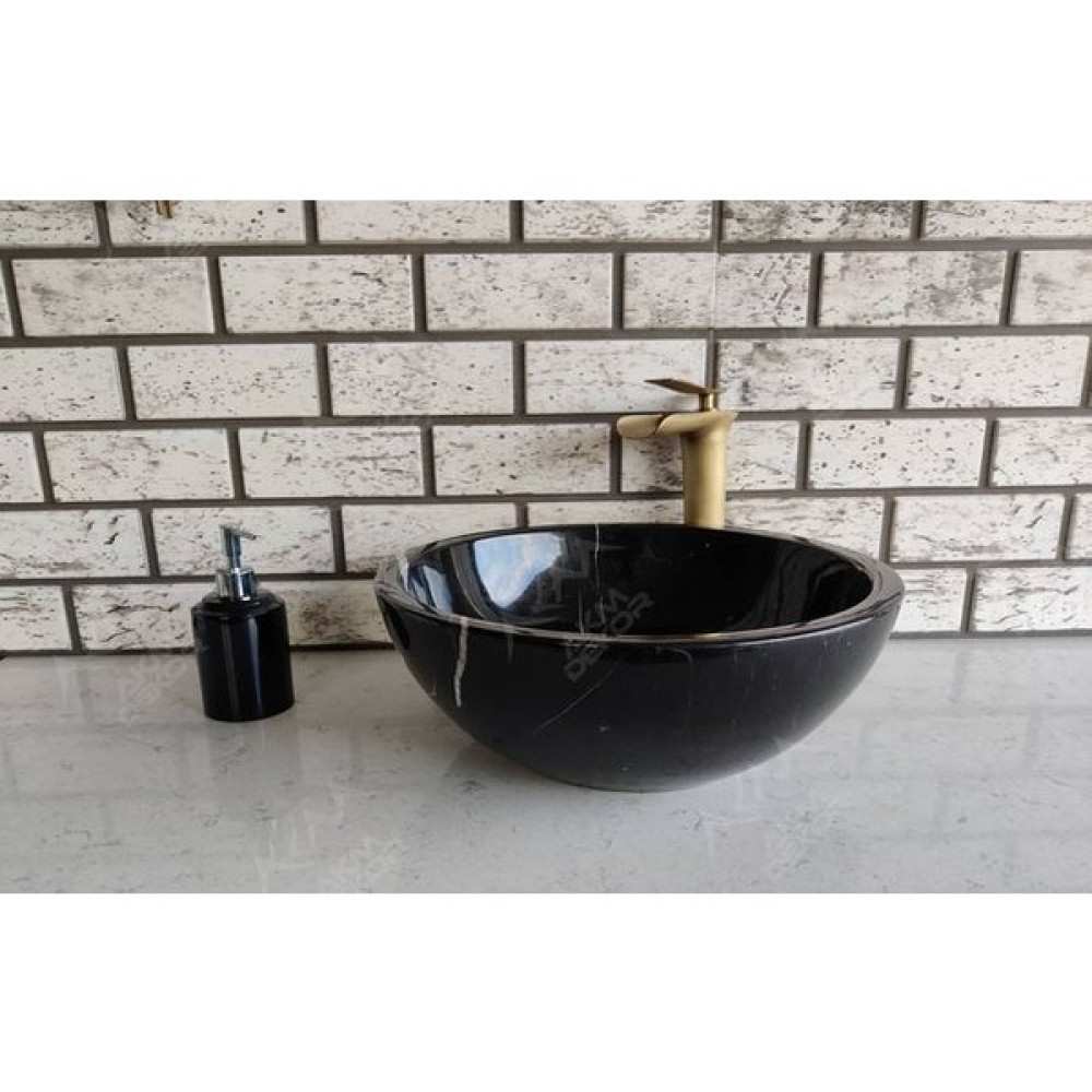 Akm Dekor Toros Çanak Mermer Lavabo - Siyah Lavabo Fiyatı