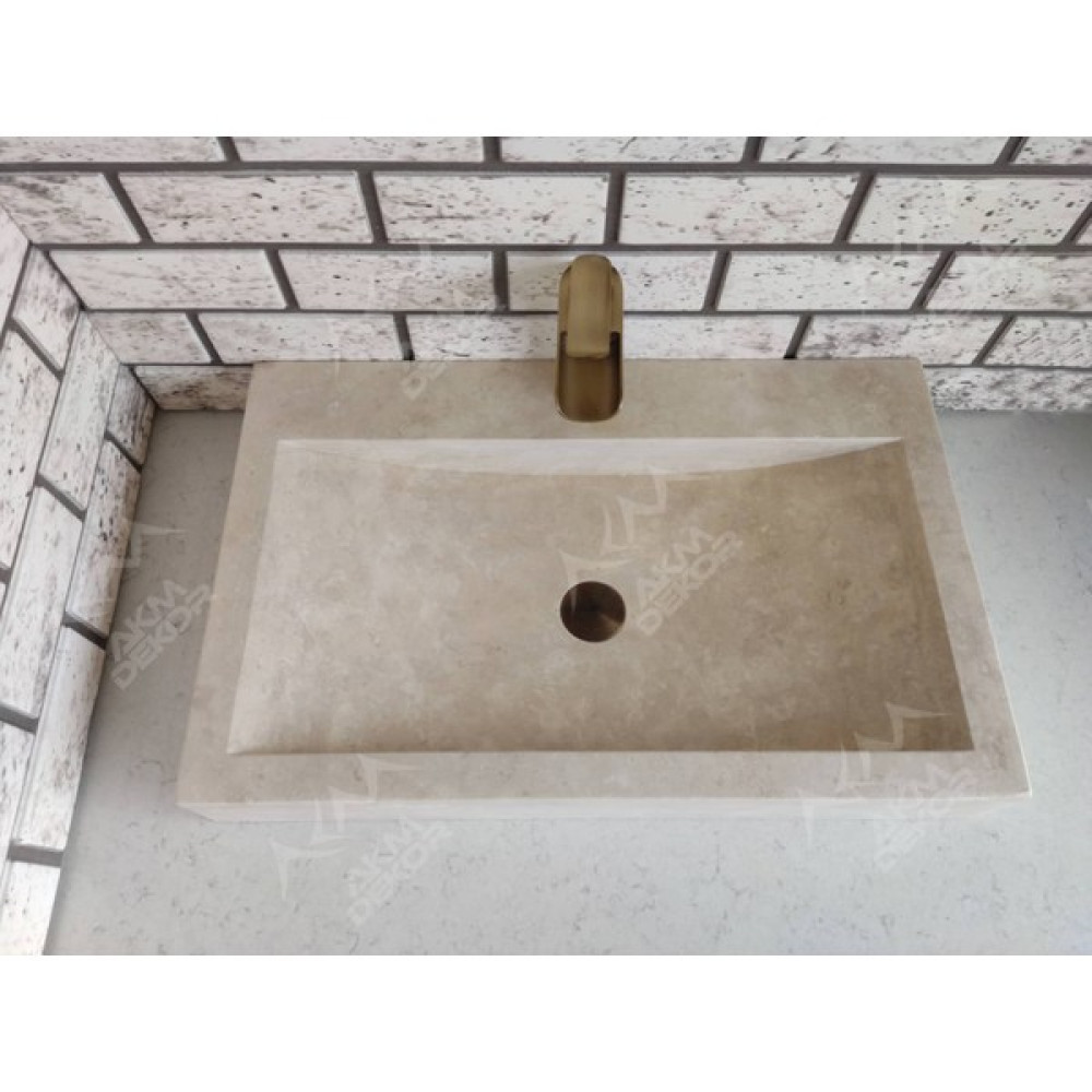 Akm Dekor Traverten Yay Mermer Lavabo - Kahverengi Oto Boyaları Fiyatı