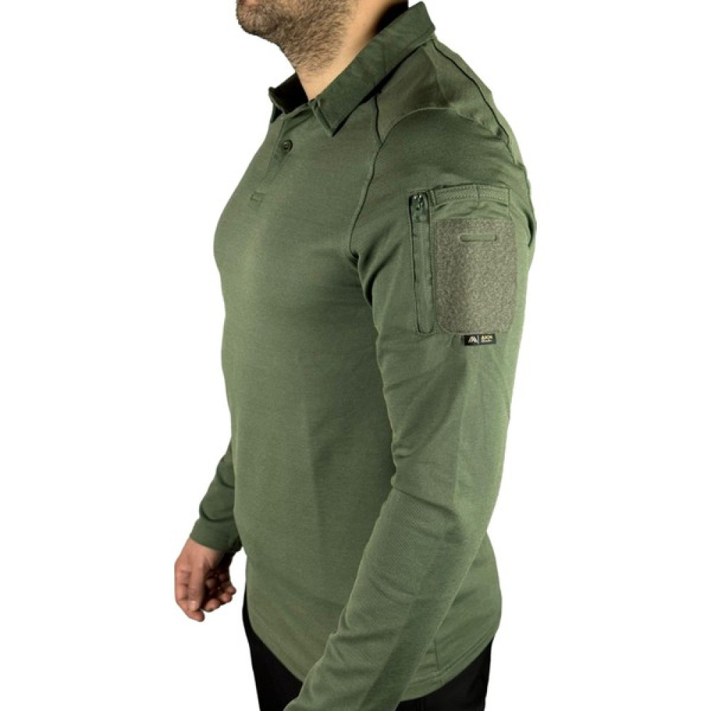 Akn Polo Yaka Uzun Kollu Taktik T-Shırt - Haki T-Shirt & Sweatshirt (Outdoor) Fiyatı