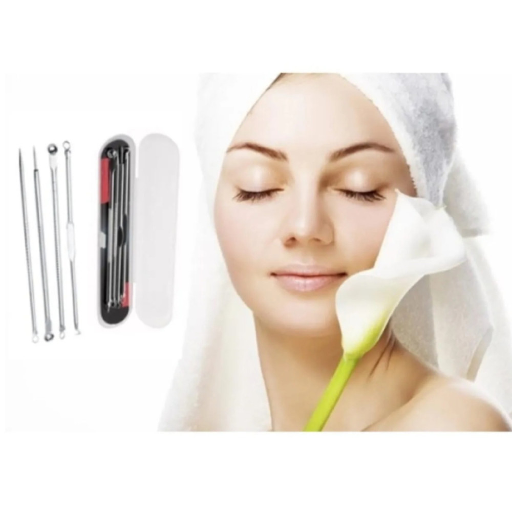 Akne - Siyah Nokta Ve Sivilce Temizleyici Kutulu Paslanmaz Celik Komedon 4'Lu Set Cilt Temizleme ve Peeling Fiyatı