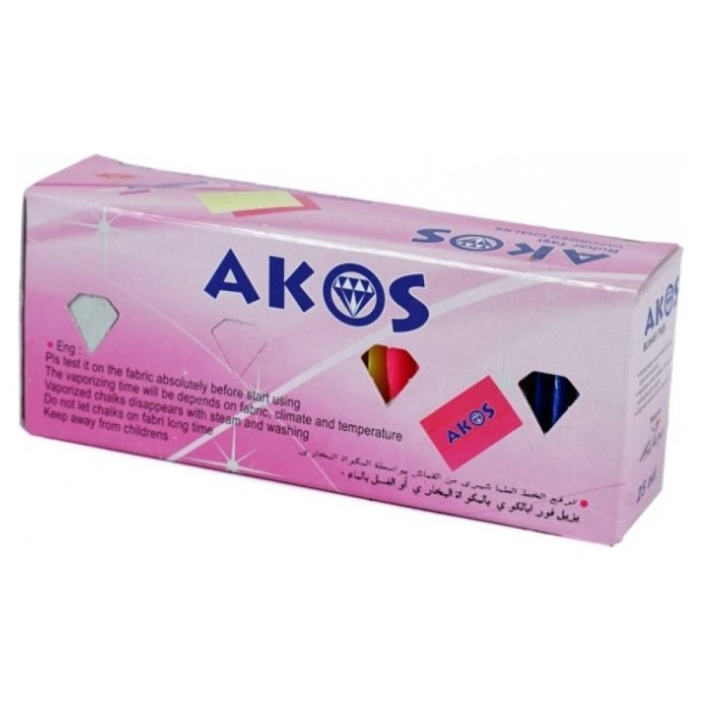Akos Renkli Çizgi Taşı (25 Adet) Dikiş Makinesi Aksesuarları Fiyatı