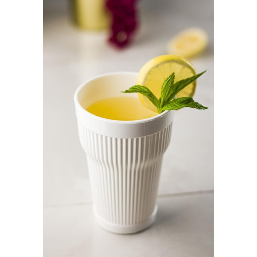 Akrilik Beyaz 6'lı Uzun Bardak Su Meşrubat Bardağı 400 ml ( Cam Değildir ) Fincan / Bardak / Kahve Takımı Fiyatı