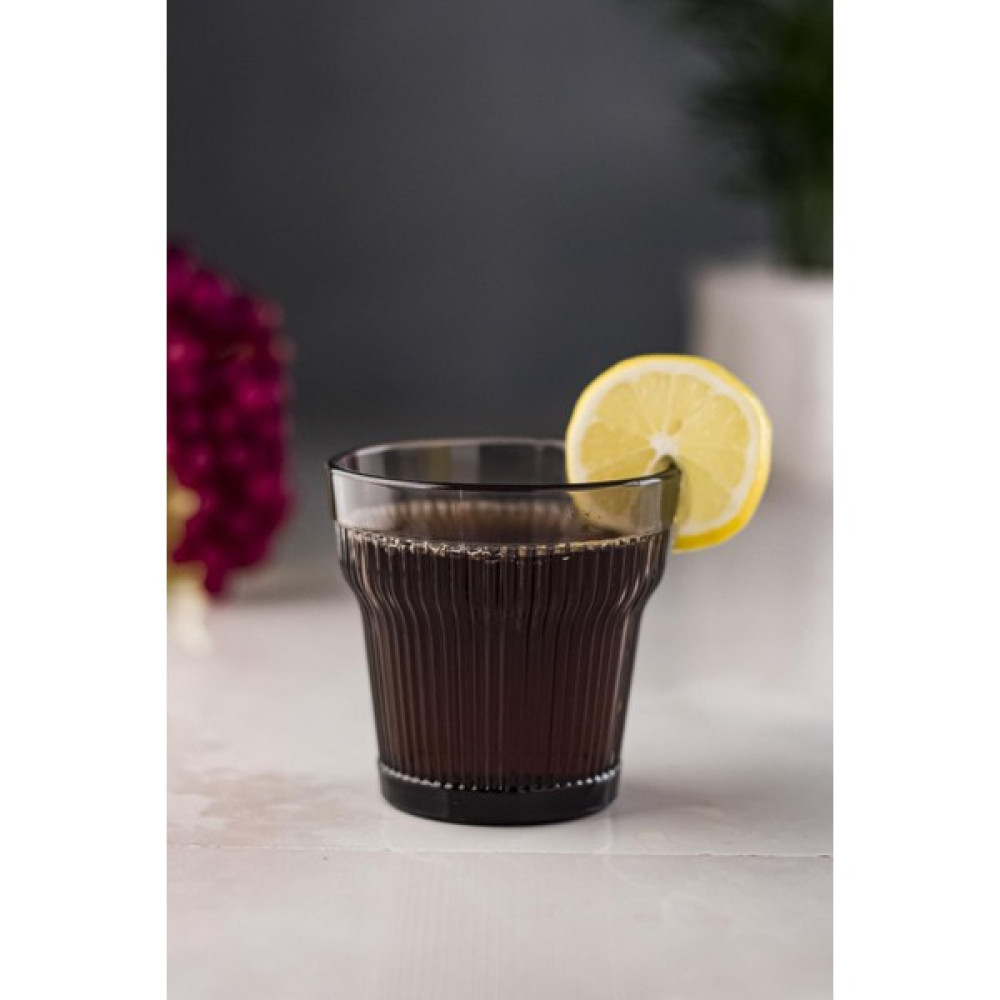 Akrilik Füme Tekli Kısa Bardak Su Meşrubat Kahve Yanı Bardağı 300 ml ( Cam Değildir ) Fincan / Bardak / Kahve Takımı Fiyatı