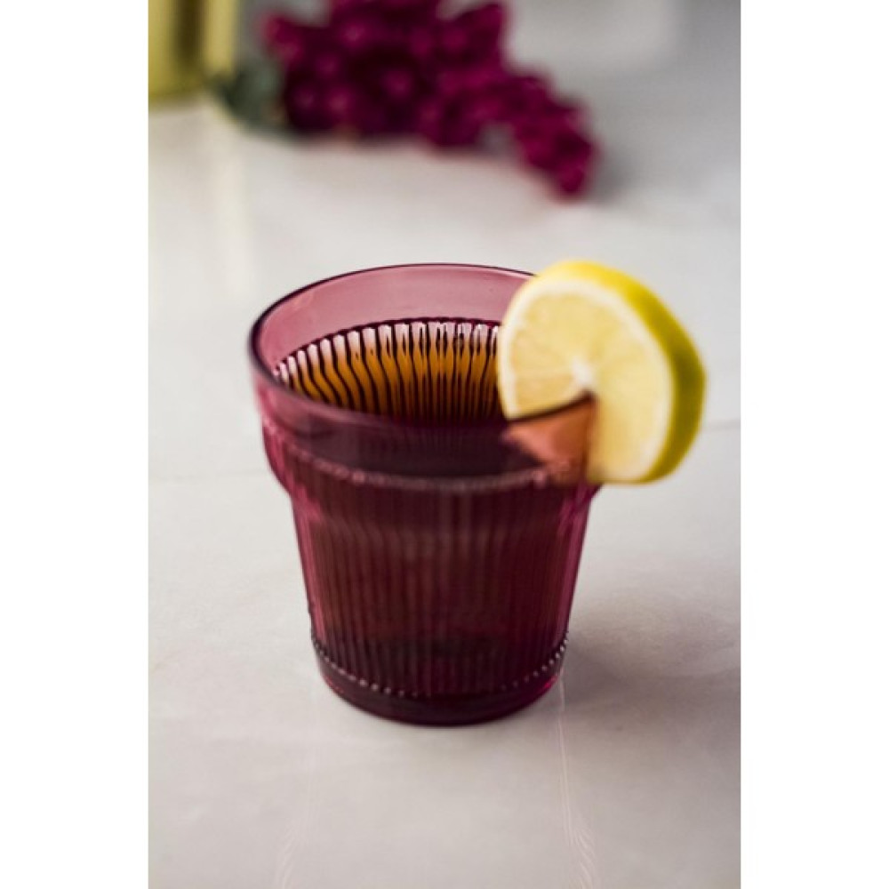 Akrilik Mürdüm 6'lı Kısa Bardak Su Meşrubat Kahve Yanı Bardağı 300 ml ( Cam Değildir ) Fincan / Bardak / Kahve Takımı Fiyatı