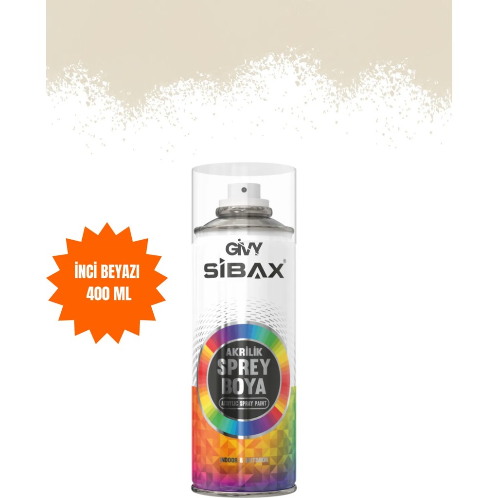 Akrilik Sprey Boya Inci Beyazı 400 ml - İnci Beyazı Diğer Fiyatı
