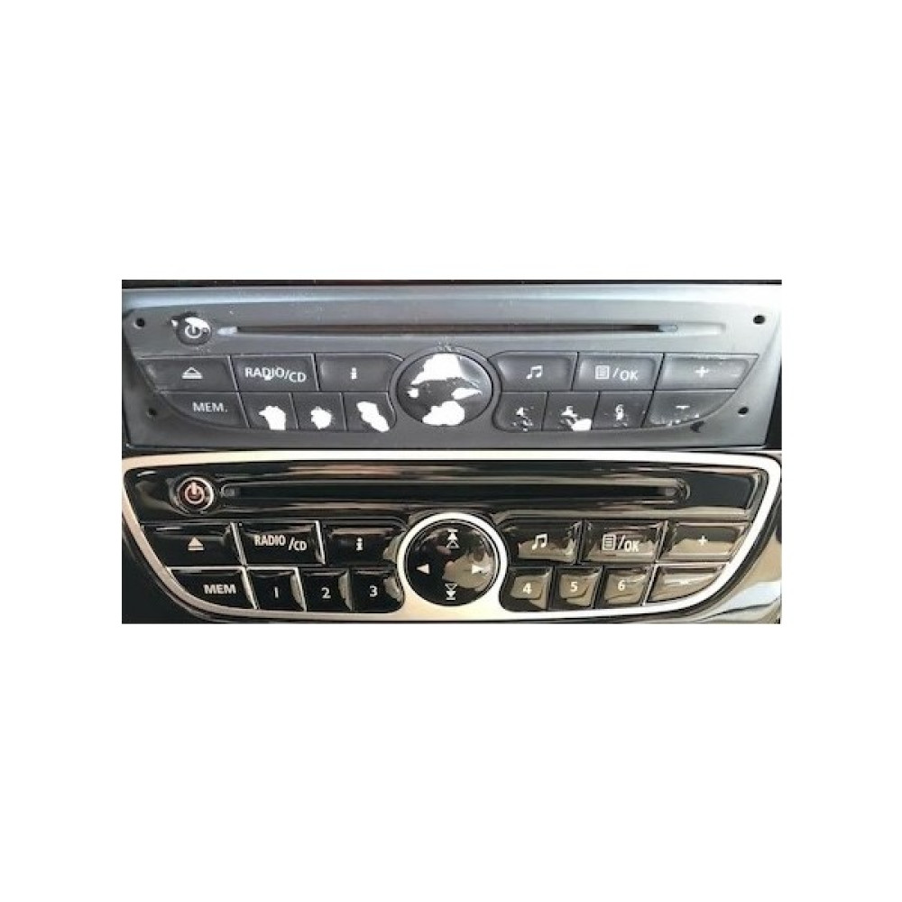 Aks Renault Fluence Teyp Tuş Kaplama 2009-2016 - Piano Black Torpido Aksesuarları & Bakımı Fiyatı