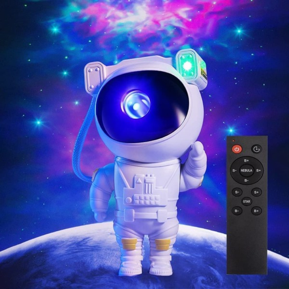 Aksale Yıldız Projektör Astronot Işıklı Galaksi Samanyolu Projeksiyon Gece Lambası - Renkli Gece Lambası Fiyatı