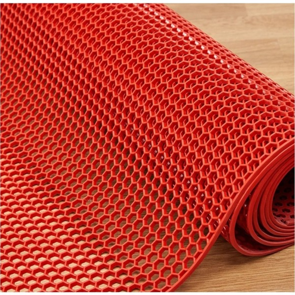 Akseren Halı Kırmızı Zmat Paspas Kaydırmaz Havuz Kenarı Paspası Yolluk Petek Pvc Iç - Dış Mekan Islak Zemin Kaymaz - 120 x 400 cm Dış Mekan & Bahçe Oyuncakları Fiyatı