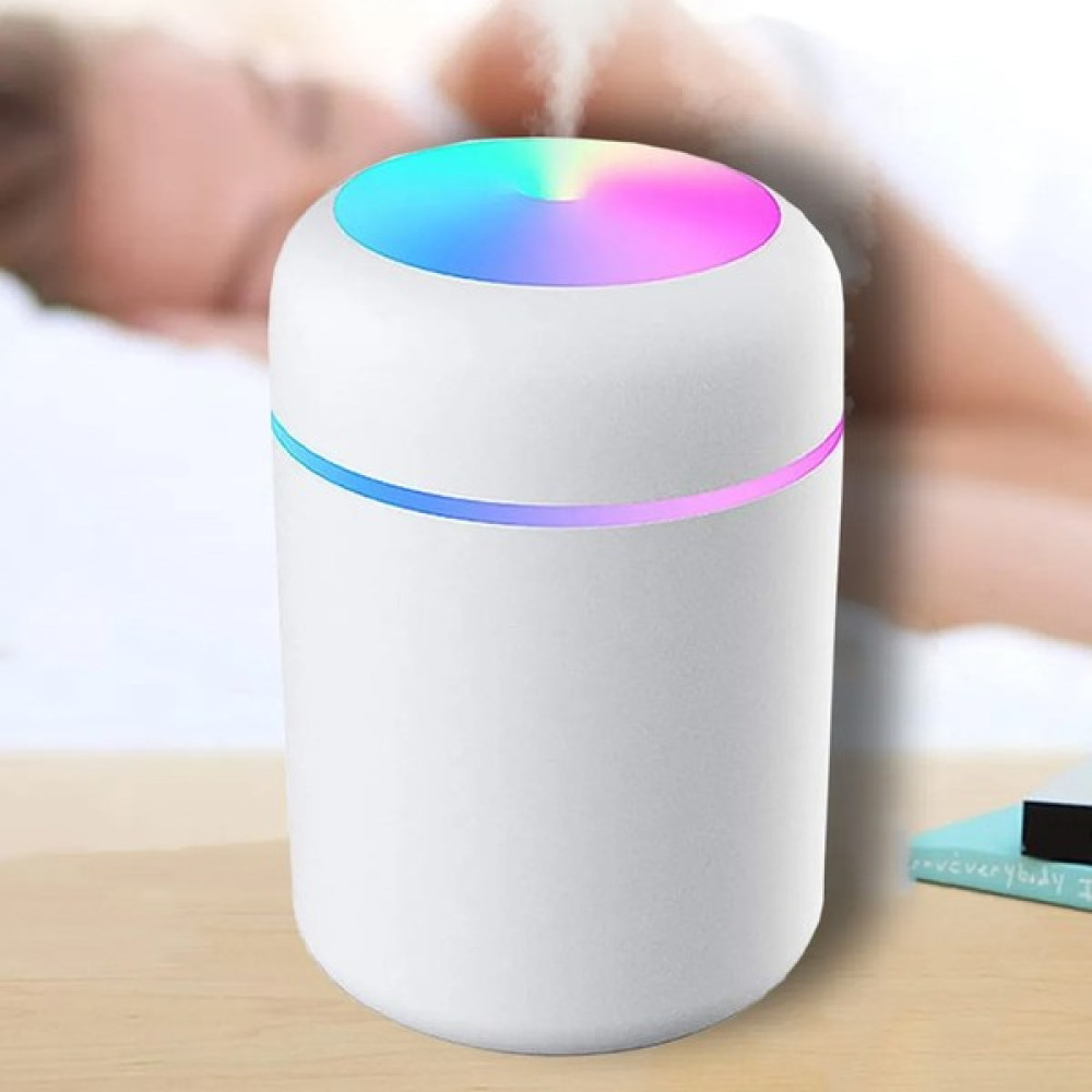 Aksesuarcı Rgb Işıklı, 300 ml Ultrasonik Oda Ortam Nemlendirici ve Aroma Difüzörü, Yedek Filtre Hediye, Beyaz Hava Temizleme - Nemlendirme Cihazları Fiyatı