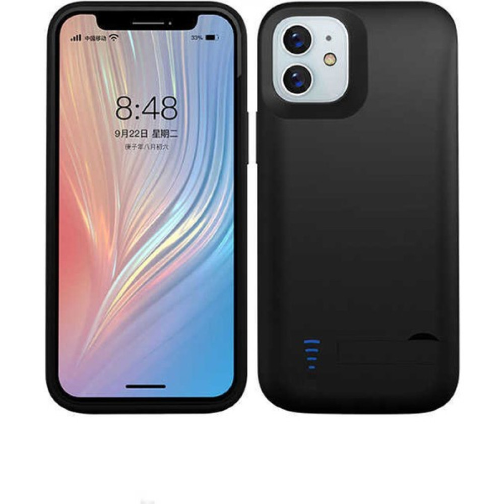 Aksesuarcim Apple iPhone 12 Şarjlı Kılıf Standlı Harici Batarya 5000 Mah Powerbank Cep Telefonu Kılıfı Fiyatı
