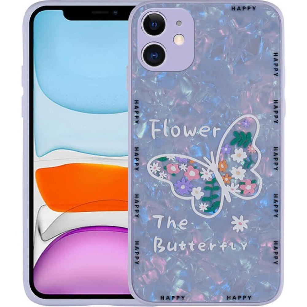 AKSESUARIZM Apple iPhone 11 Kılıf Kamera Korumalı Cute Lilac Flower Kapak - Koyu Mor Cep Telefonu Kılıfı Fiyatı