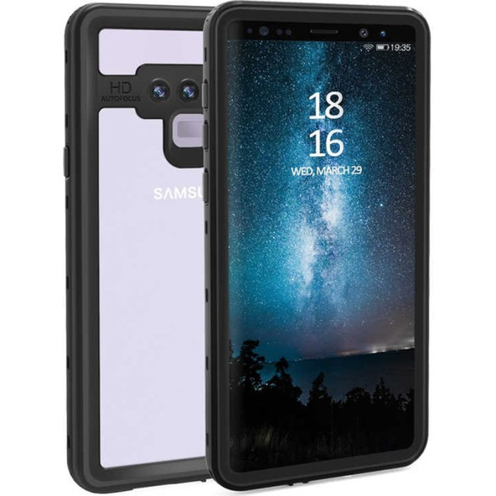 AKSESUARIZM Samsung Galaxy Note 9 Uyumlu Su Geçirmez Kılıf Su Altı Çekim Yapılabilen 360 Derece Kapak - Siyah Cep Telefonu Kılıfı Fiyatı
