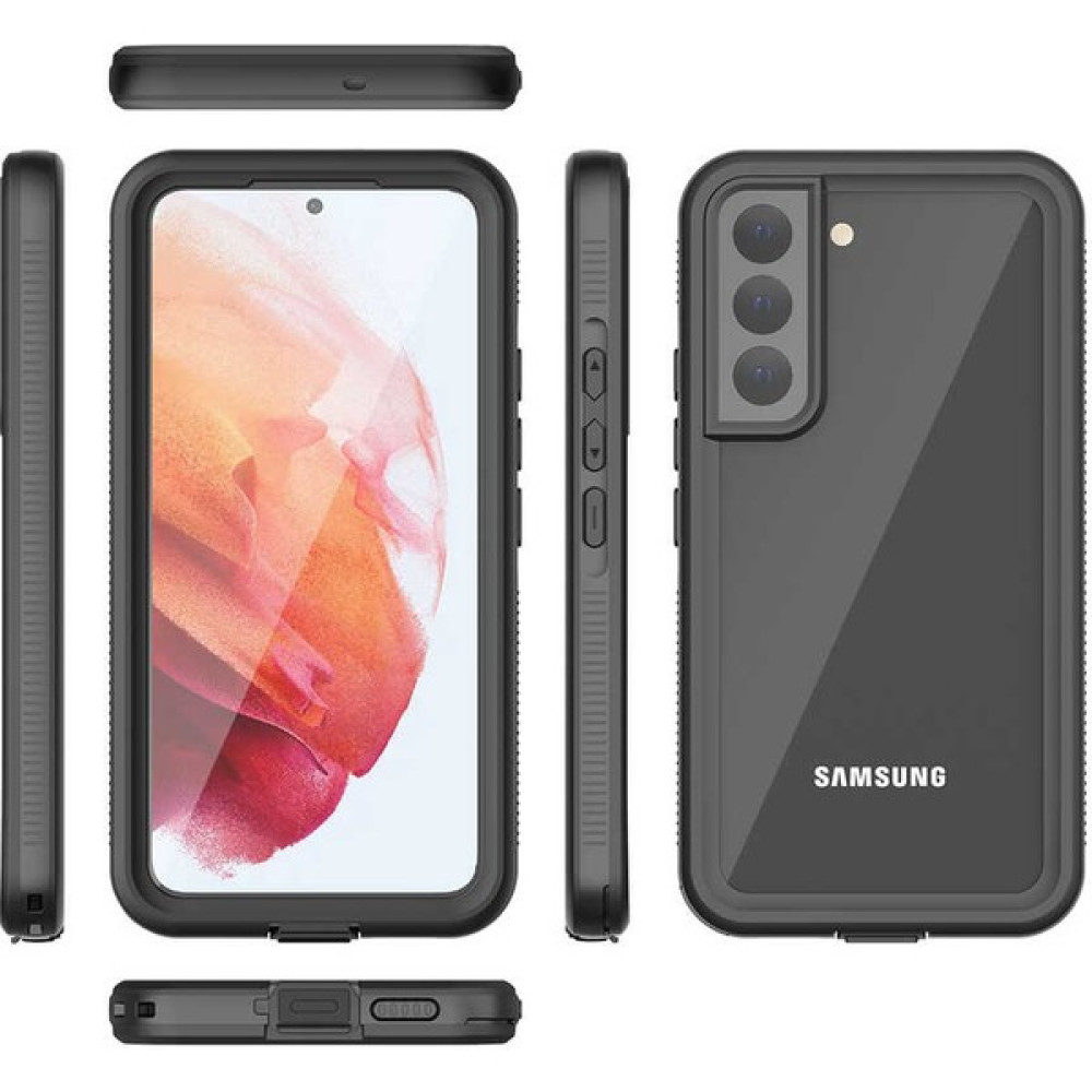 AKSESUARIZM Samsung Galaxy S22 Uyumlu Su Geçirmez Kılıf Su Altı Çekim Yapılabilen 360 Derece Kapak - Siyah Cep Telefonu Kılıfı Fiyatı