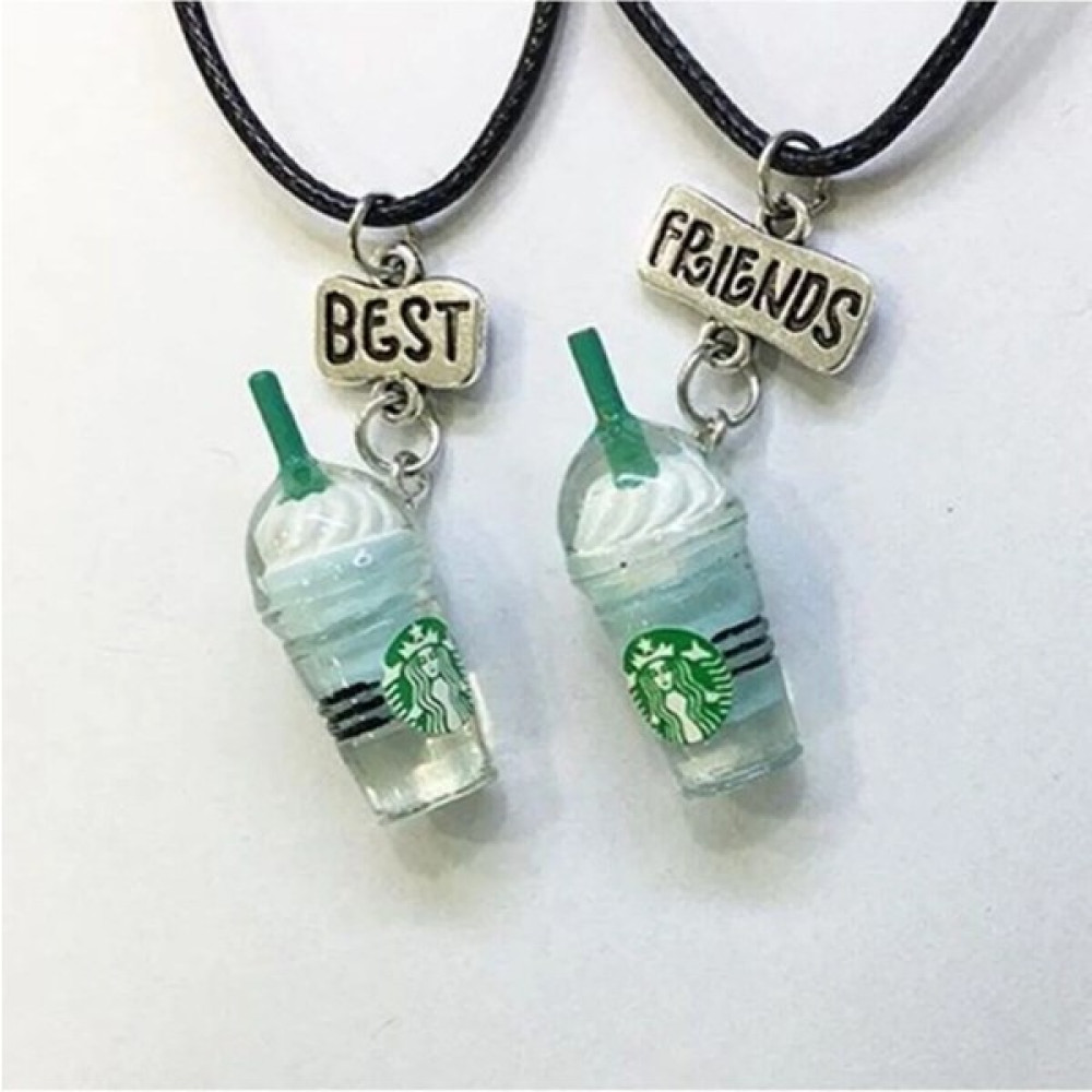 Aksesuarone 2 Adet Best Friend Kolye Starbucks Kolyeler 2li Arkadaşlık Kolyeleri Bff Kolyeler Bijuteri Kolye Fiyatı