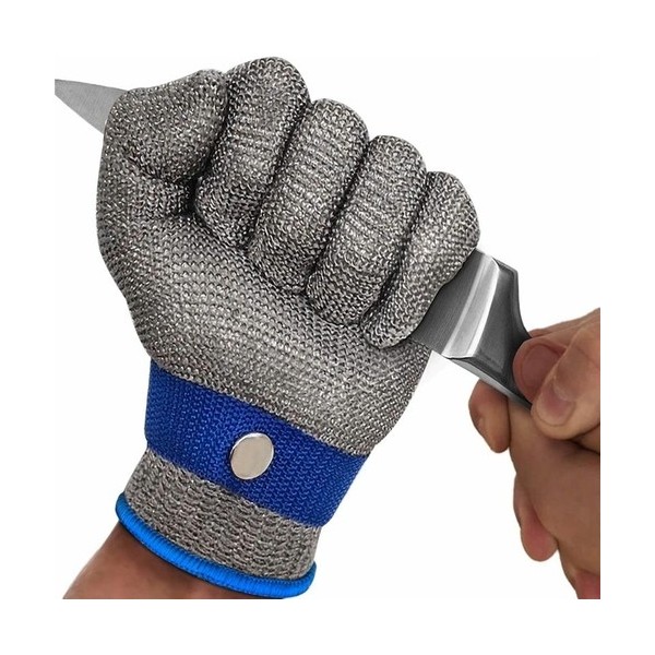 Aksh Kesi̇lmez Çeli̇k Tel Hasir Örgü Eldi̇ven Iş Güvenli̇ği̇ Kesi̇m Eldi̇veni̇ S-M-L-Xl Beden - Füme Eldiven (Outdoor) Fiyatı