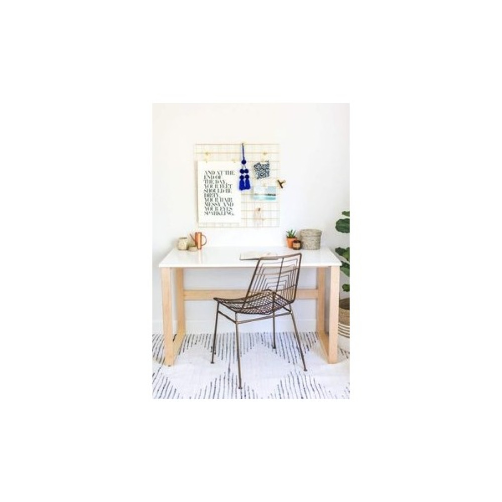 Aksöz Tasarım Ahşap Çalışma Masası ,beyaz Masa - Y: 75 cm D: 50 cm G: 90 cm - Beyaz Çalışma Masası Fiyatı