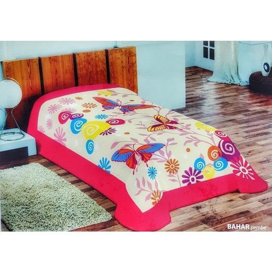 Aksu Bahar Pembe Tek Kişilik Vizon Battaniye