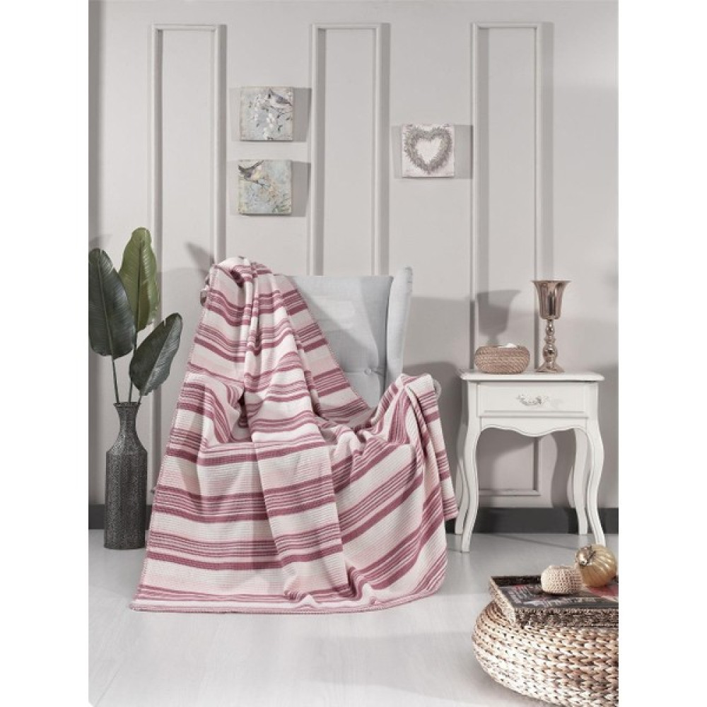 Aksu Fresh Pamuklu Çift Kişilik Battaniye 180X220 Pembe - 180 x 220 cm Battaniye Fiyatı