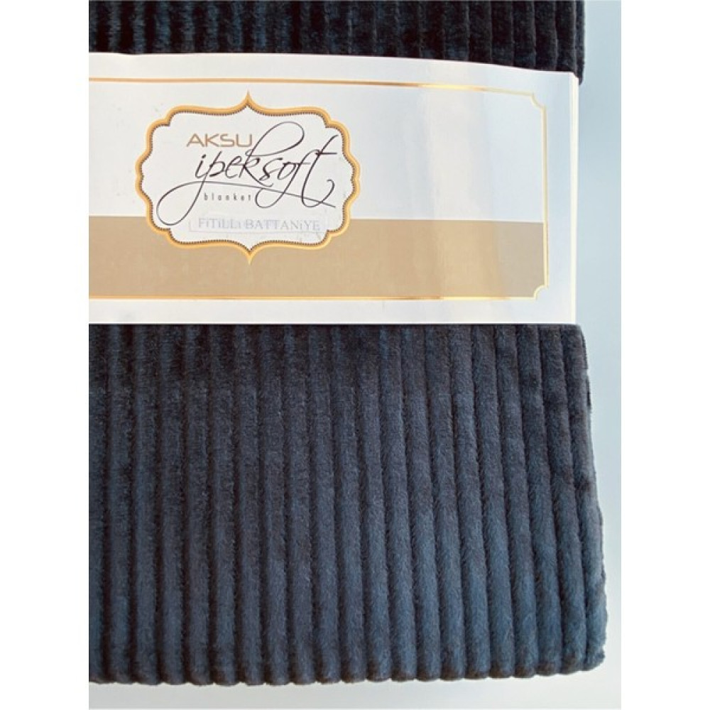 Aksu Ipeksoft Fitilli Gri Füme Çift Kisilik Battaniye - 200 x 220 cm Battaniye Fiyatı