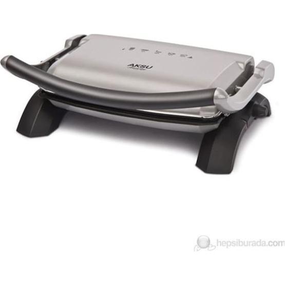 Aksu T28 1800 W 6 Adet Pişirme Kapasitesi Çift Taraflı Plakalı Izgara ve Tost Makinesi Gri Tost Makineleri Fiyatı