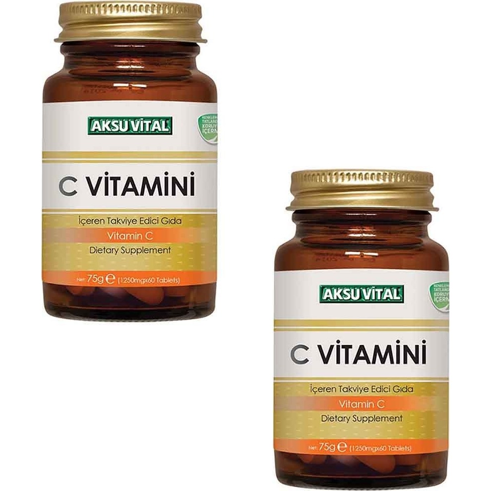 Aksu Vital C Vitamini 1250 Mg 60 Tablet x 2 Adet Diğer Fiyatı