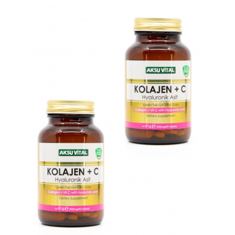 Aksu Vital Collagen Vitamin C & Hyaluronic Acid 60 Tablets X 2 Pieces Kişisel Bakım Gereçleri Fiyatı