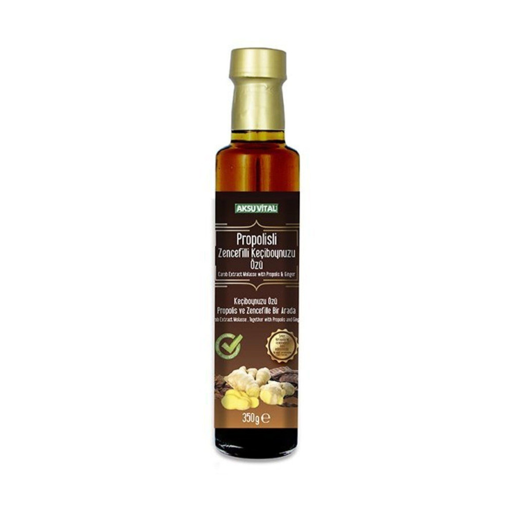 Aksu Vital Propolis Zencefil - Keçiboynuzu Özü 350 Gr %100 Doğal Propolisli Harnup Özü Baharat Fiyatı