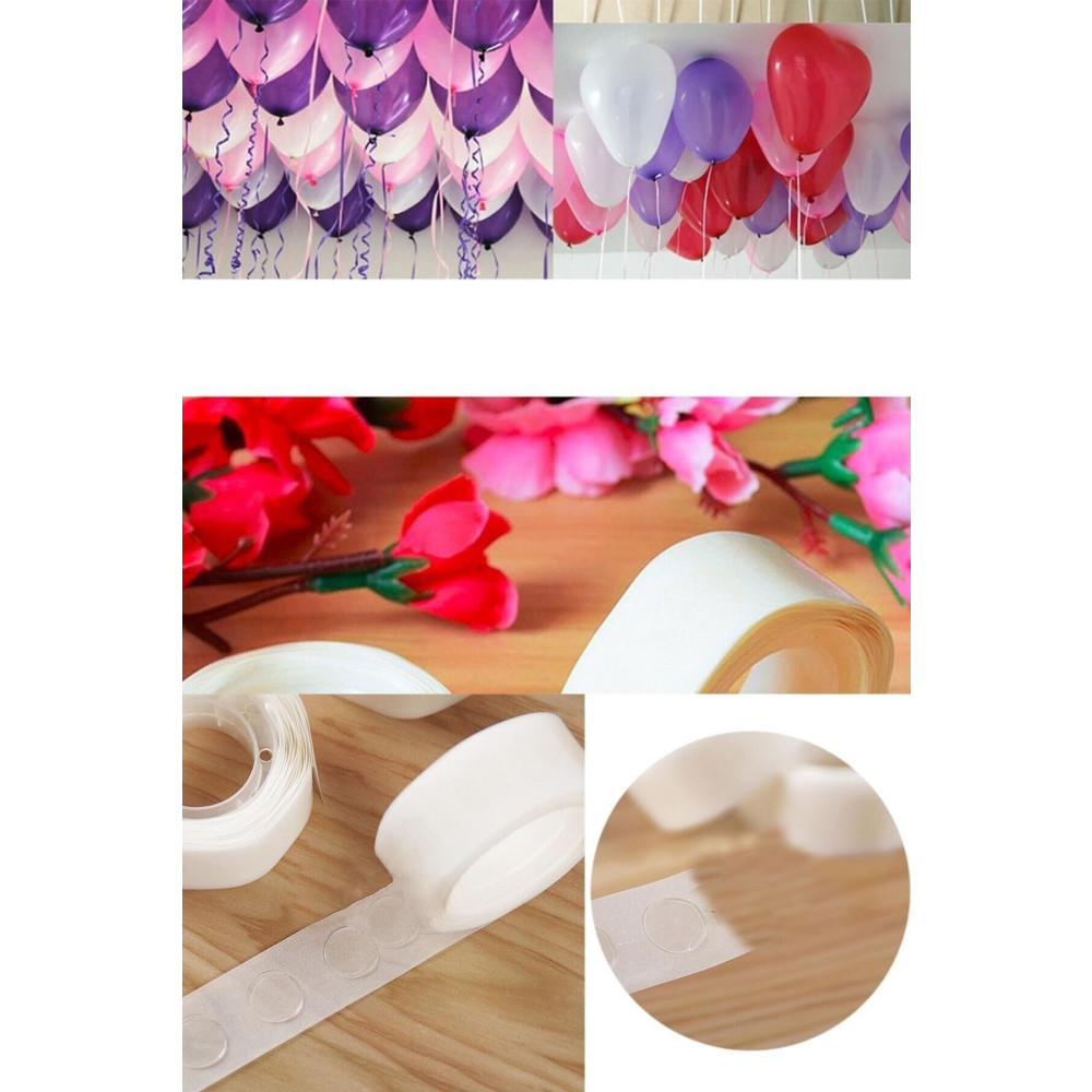 Aksuvital Bitkisel Ürünler Çift Taraflı Yapışkan Balon Yapıştırma Bandı Sticker Damla Modeli Balon Yapıştırıcı Yaş Günü & Parti Fiyatı