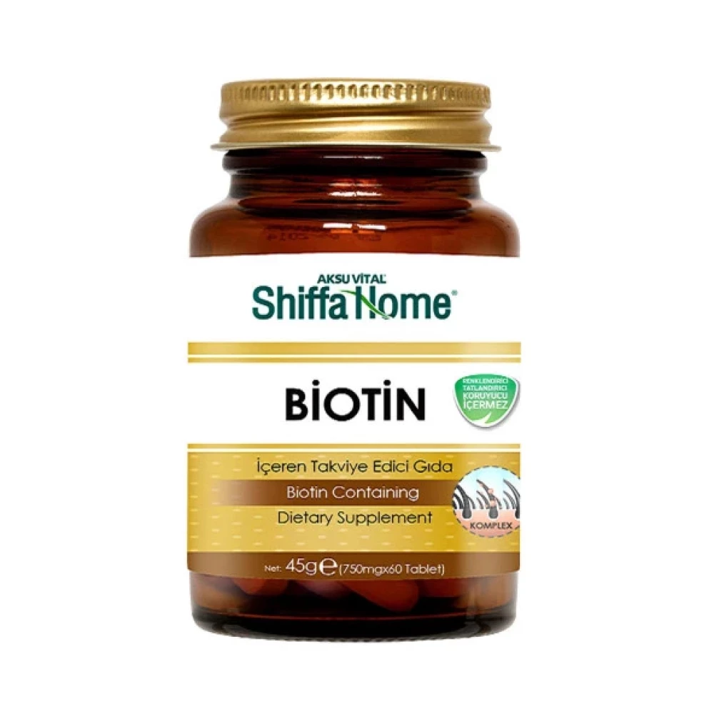 Aksuvital Shiffa Home Biotin 750 Mg 60 Tablet Kişisel Bakım Gereçleri Fiyatı