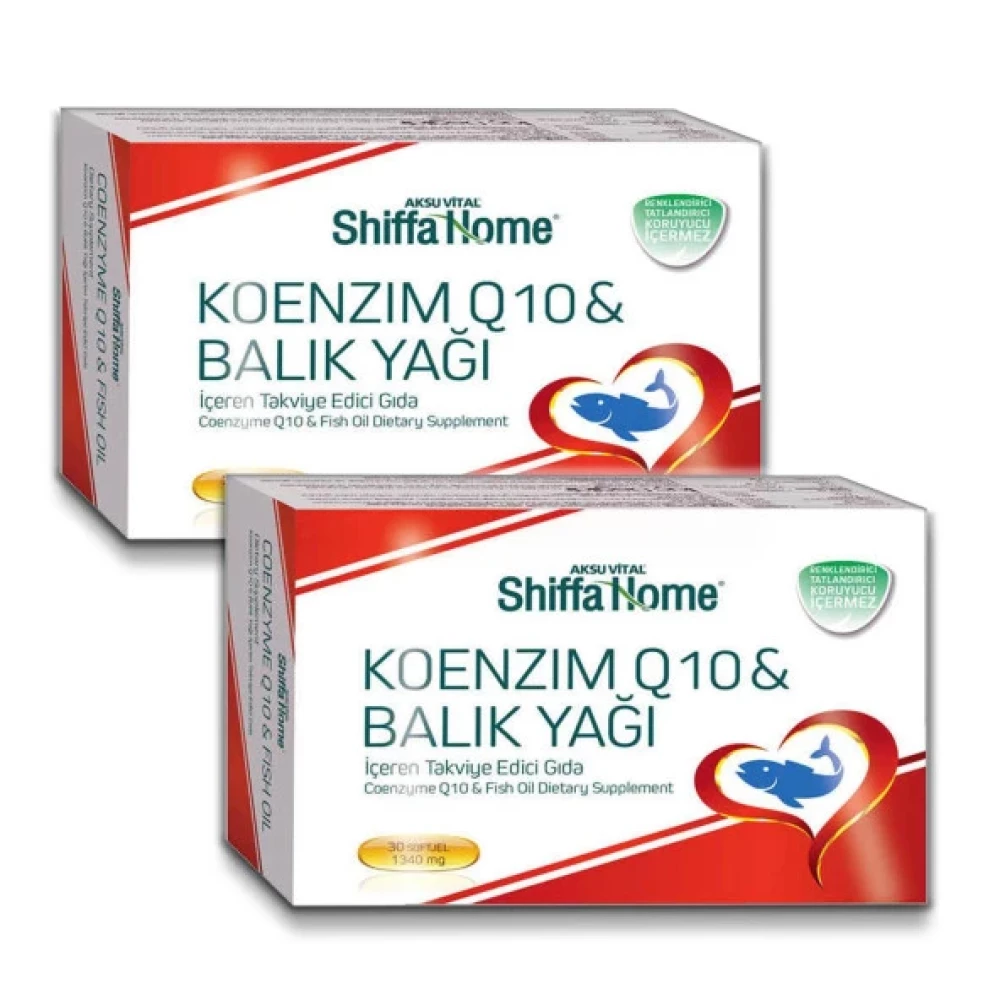 Aksuvital Shiffa Home Koenzim Q10-Balik Yagi 30 Softjel X 2 Adet Kişisel Bakım Gereçleri Fiyatı