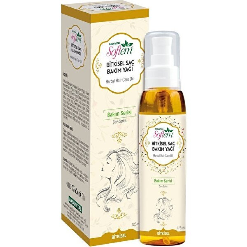 Aksuvital Softem Bitkisel Saç Bakım Yağı 125 ml Saç Bakım Maskeleri & Serumlar & Spreyler Fiyatı