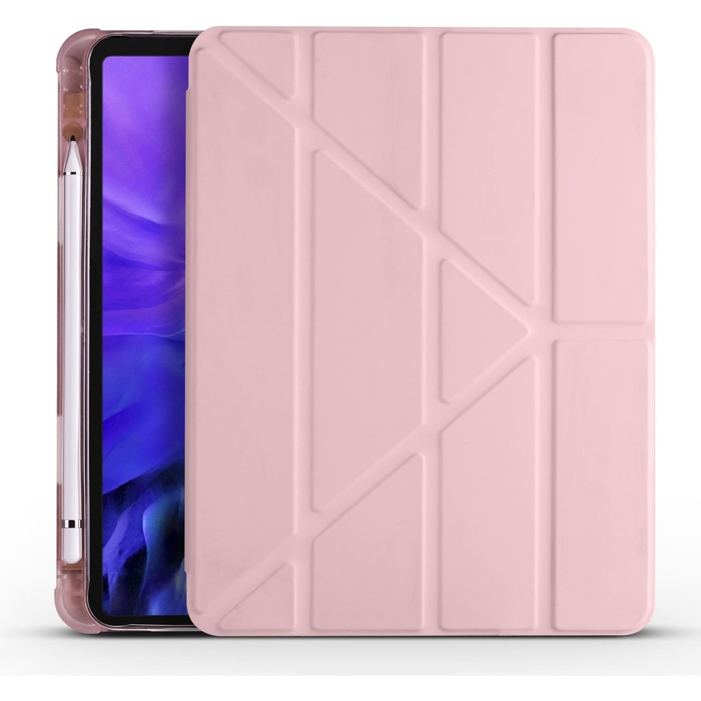 Aktarmobile Apple iPad Pro 11 2021 3. Nesil Kılıf Kalem Bölmeli Premium Smart Standlı Tablet Kılıfı Rose Gold - iPad Pro 11 3. Nesil Tablet Kılıfı Fiyatı
