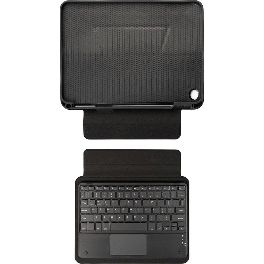 AktarMobile Galaxy Tab A9 Plus 11" Uyumlu Klavyeli Kılıf Standlı Bluetooth Klavye Trackpad Keyboard - Siyah Tablet Kılıfı Fiyatı