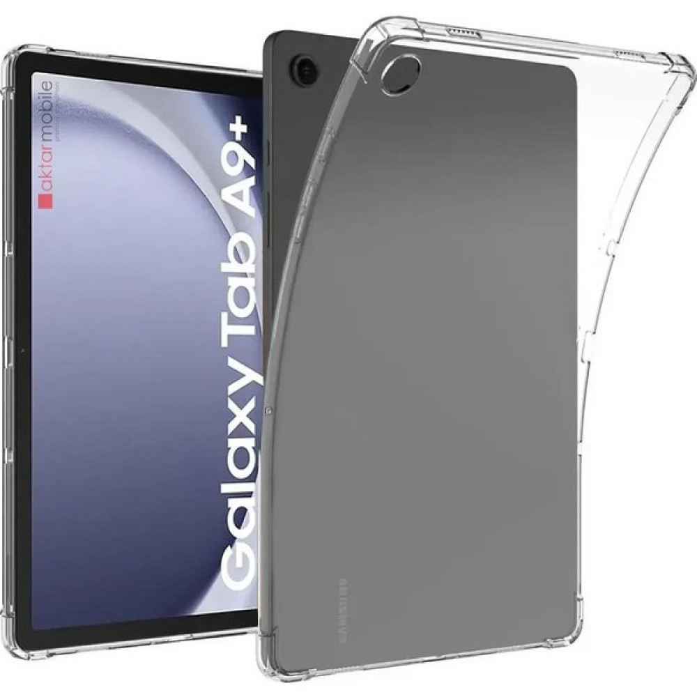 AktarMobile Galaxy Tab A9+ Plus 11" Uyumlu Şeffaf Silikon Kılıf Anti Shock Koruyucu Kapak Darbe Emici Köşe Korumalı Tablet Kılıfı Fiyatı