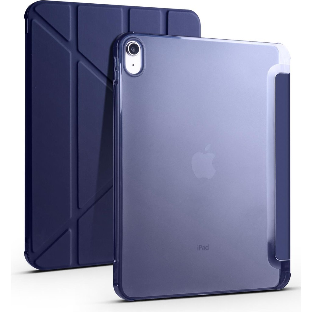 AktarMobile iPad 10. Nesil iPad A16 (11. Nesil) uyumlu Uyumlu Kılıf Kalem Bölmeli Trifold Standlı Akıllı Uyku Modlu Kapak - Lacivert Tablet Kılıfı Fiyatı