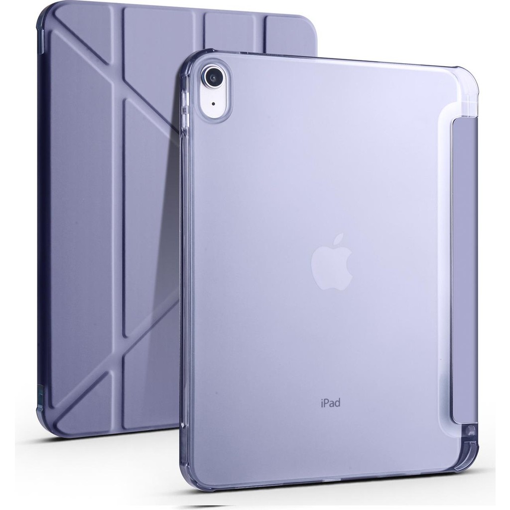 AktarMobile iPad 10. Nesil iPad A16 (11. Nesil) uyumlu Uyumlu Kılıf Kalem Bölmeli Trifold Standlı Akıllı Uyku Modlu Kapak - Lavanta Grisi Tablet Kılıfı Fiyatı