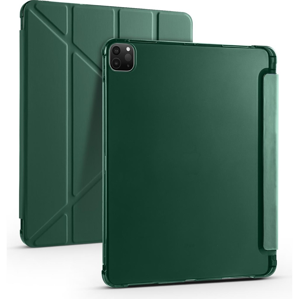 AktarMobile iPad Pro 11 4. Nesil 2022 M2 Uyumlu Kılıf Kalem Bölmeli Premium Akıllı Kapak Standlı Smart Cover - Koyu Yeşil Tablet Kılıfı Fiyatı