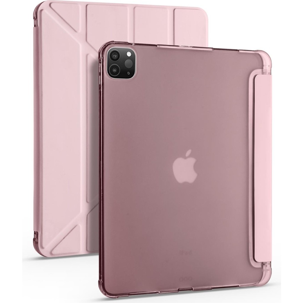 AktarMobile iPad Pro 11 4. Nesil 2022 M2 Uyumlu Kılıf Kalem Bölmeli Premium Akıllı Kapak Standlı Smart Cover - Rose Gold Tablet Kılıfı Fiyatı