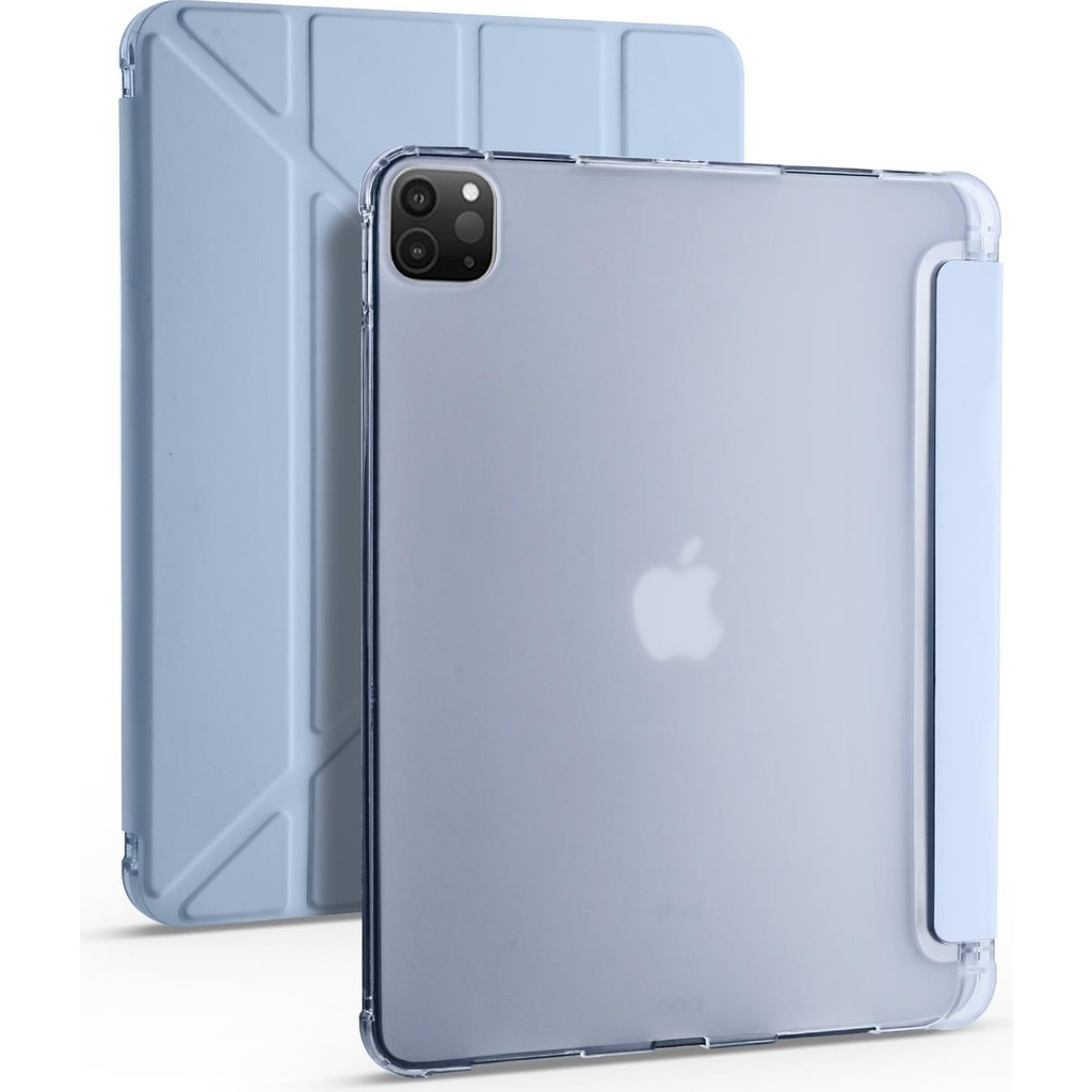 AktarMobile iPad Pro 12.9 5. Nesil 2021 M1 Uyumlu Kılıf Kalem Bölmeli Premium Akıllı Kapak Standlı Smart Cover Mavi Tablet Kılıfı Fiyatı