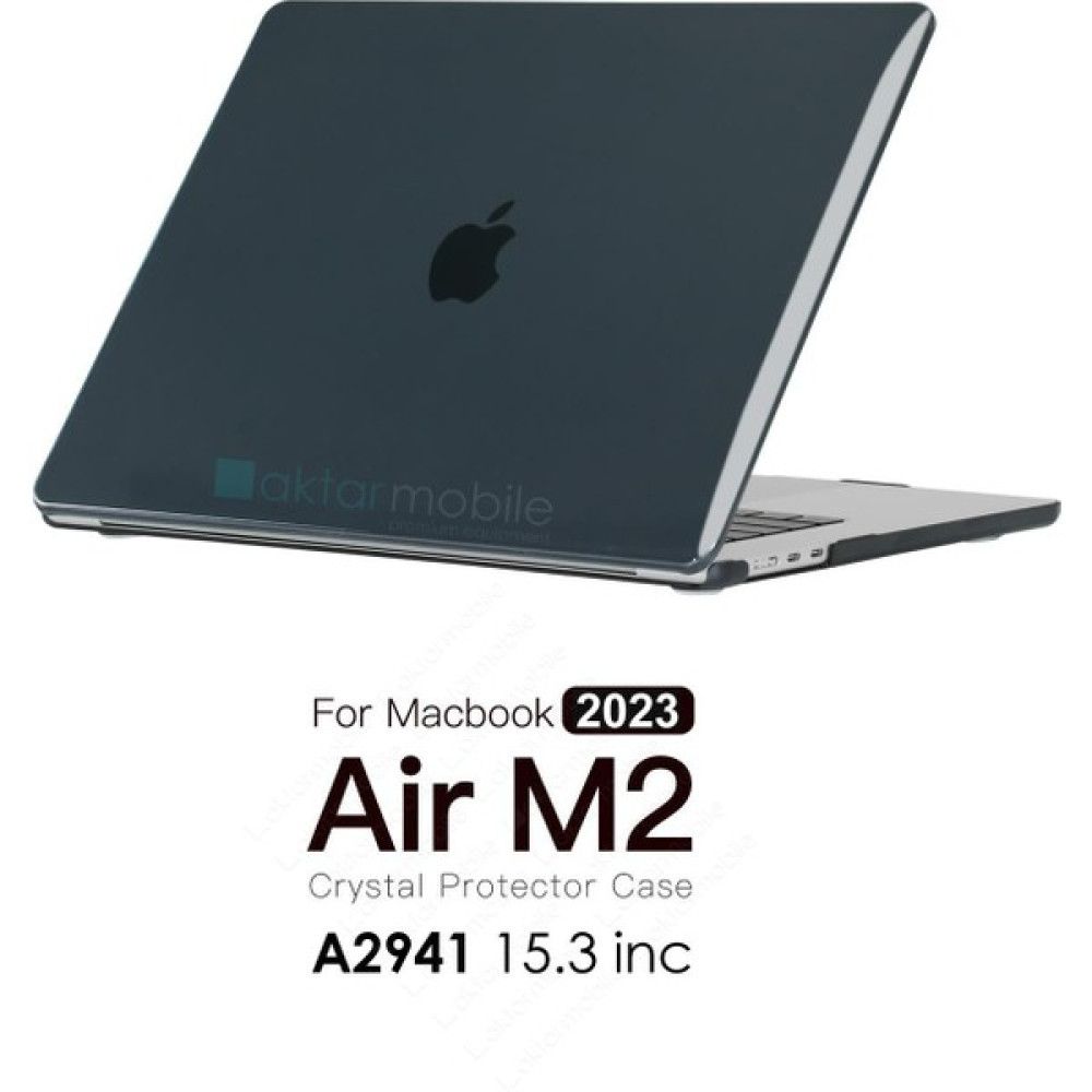 AktarMobile MacBook Air 15 M2 2023 A2941 15.3" Uyumlu Kılıf Koruyucu Kapak Parlak Şeffaf Tasarım Hava Kanallı - Air M2 15.3 - A2941 - Parlak Lacivert Tablet Pc Aksesuarları Fiyatı