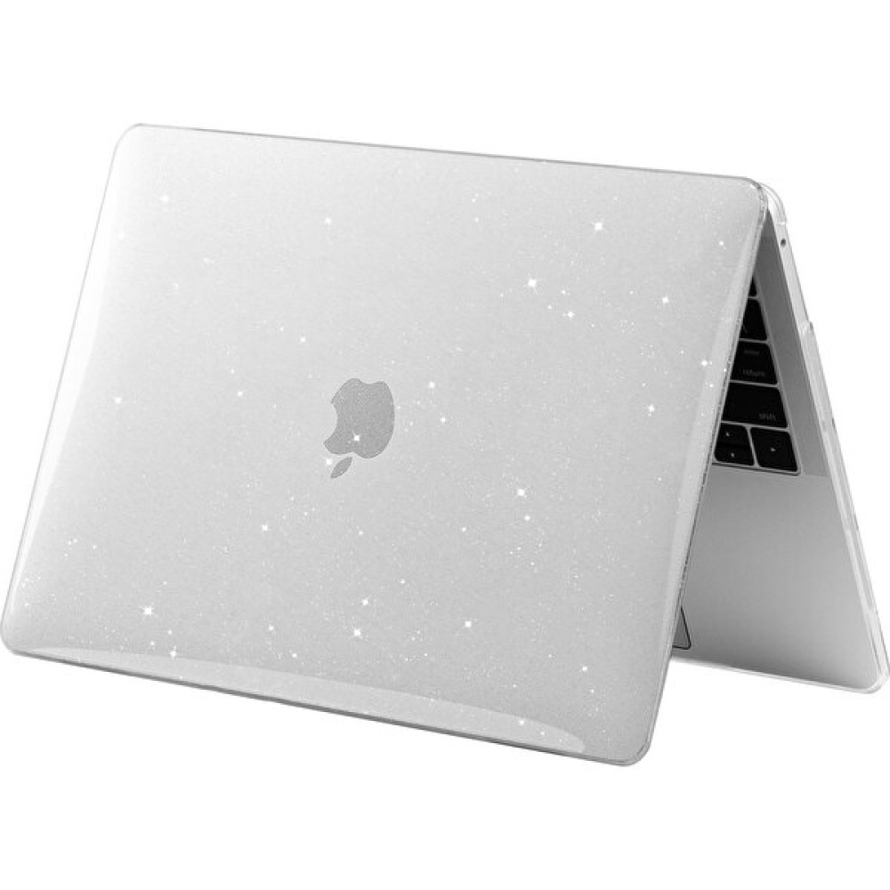 AktarMobile MacBook Pro 13 M1 2021 Simli Kılıf Koruyucu Kapak 13.3" A2338 Uyumlu Parıltılı Tasarım Hava Kanallı - Pro 13 M1 - A2338 - Simli Şeffaf Tablet Pc Aksesuarları Fiyatı